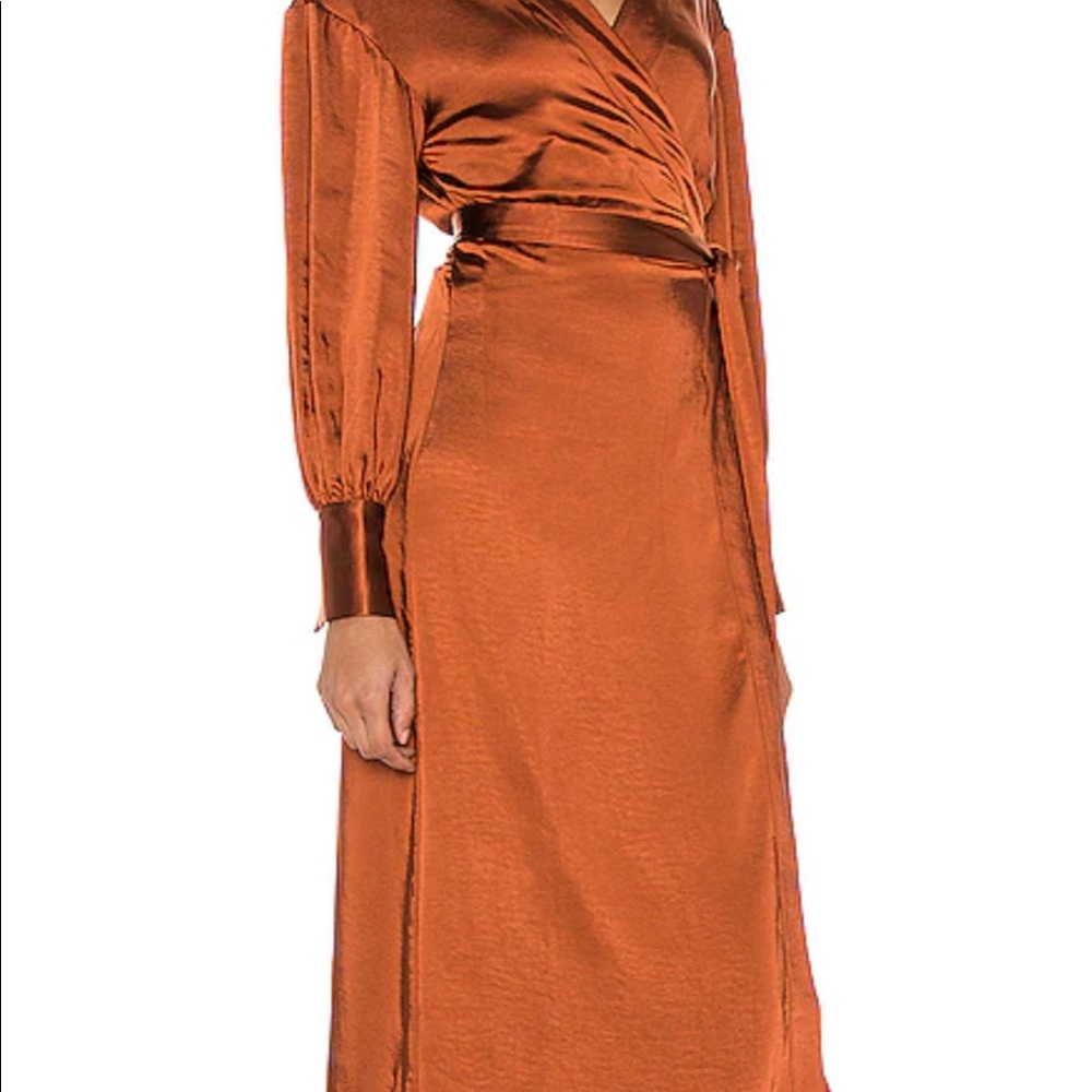 Lpa Bronze Wrap Dress Gem